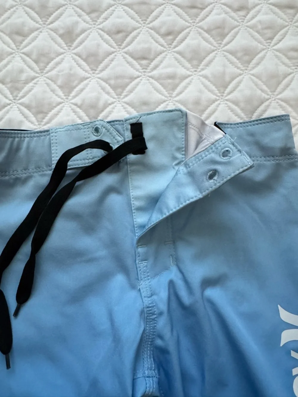 Hurley Blue Ice Ombre Kids Swim Trunks Board Shorts Size 5